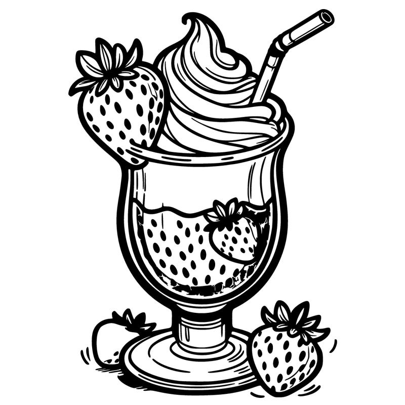 strawberry milkshake