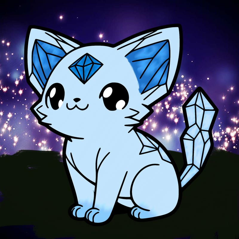 crystal kitten