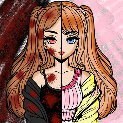 realistic girl split