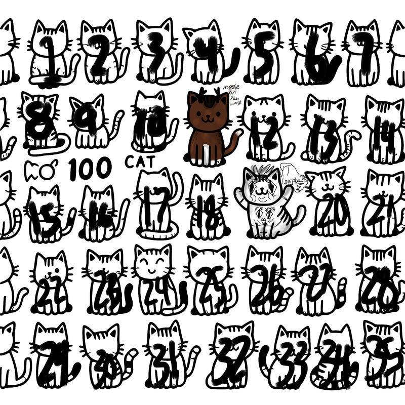 100 cats