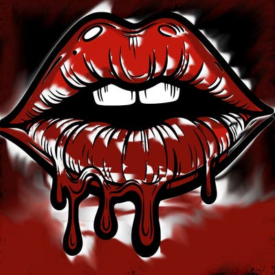 lips that look realistic and drip