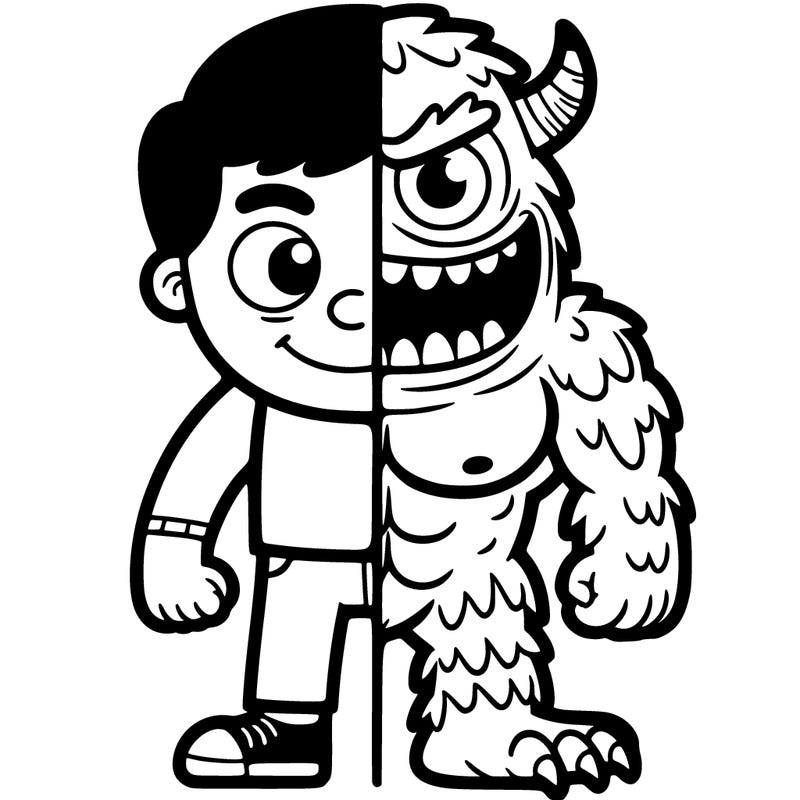 half man half monster