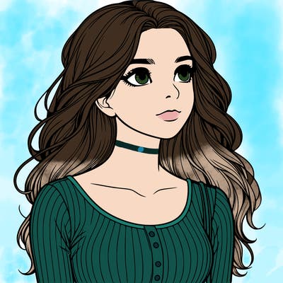 beautiful realistic, teenage girl