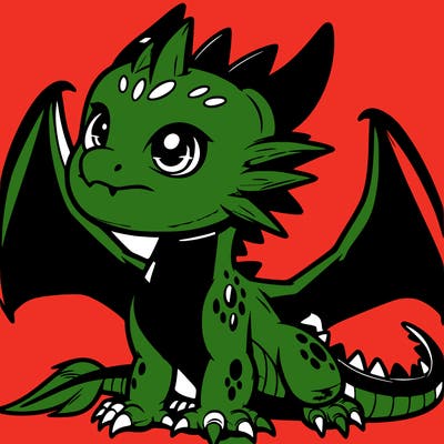 fierce baby night dragon