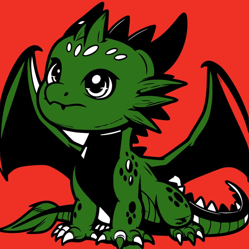 fierce baby night dragon