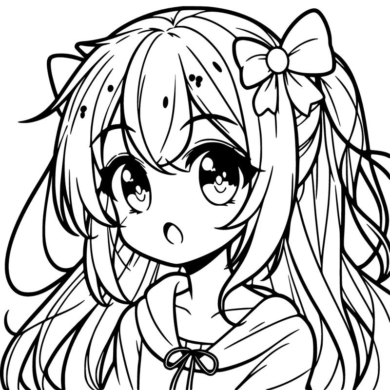 ℂ𝕦𝕥𝕖 𝕒𝕟𝕚𝕞𝕖 𝕘𝕚𝕣𝕝 𝕨𝕚𝕥𝕙 𝕝𝕠𝕟𝕘 𝕙𝕒𝕚𝕣