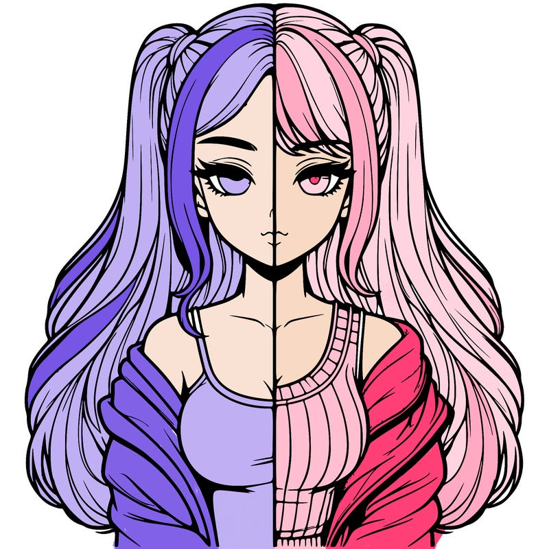 realistic girl split