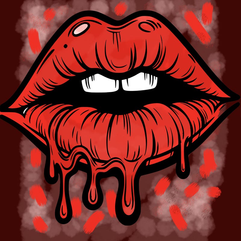 lips that look realistic and drip