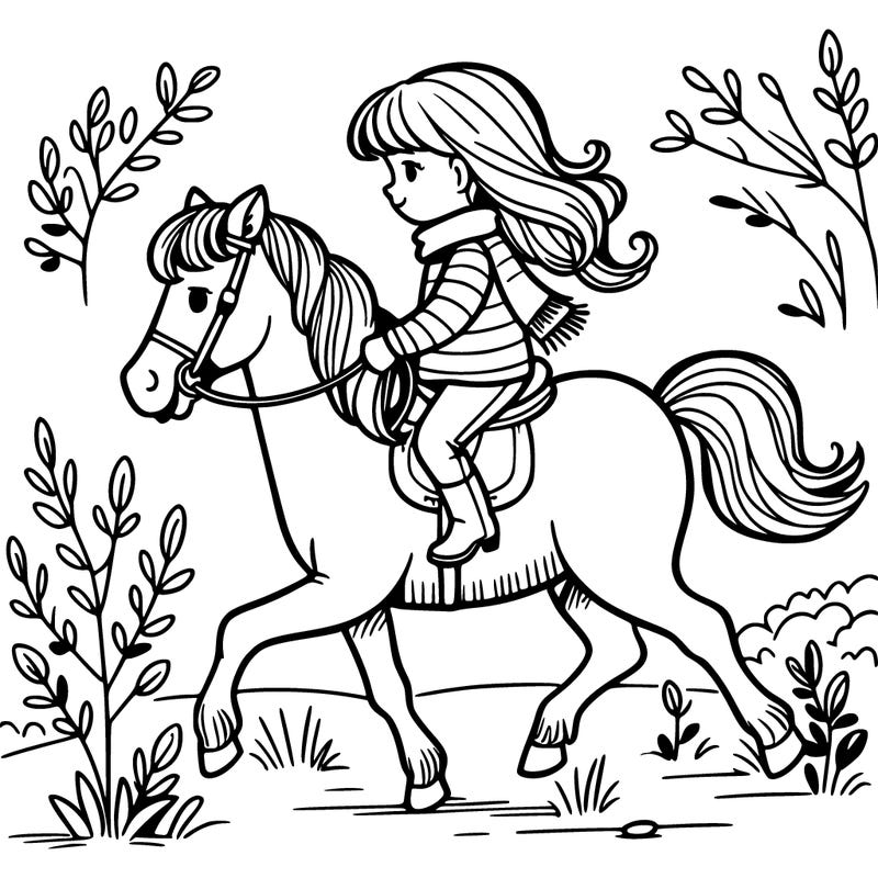 girl riding horse