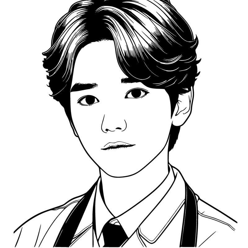 hyper realistic korean guy