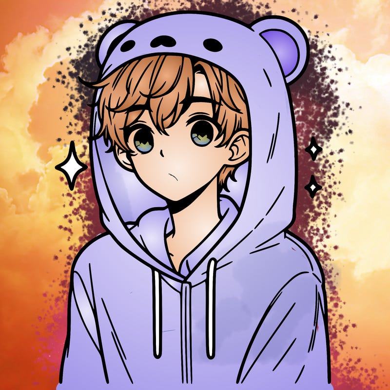 a 17 year old boy in a cute animal hoodie