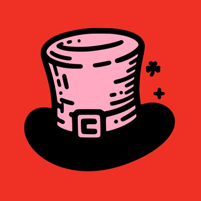 st patrick hat with thin lines