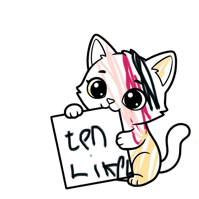 a small cat with a blank sheet of paper in its hand. the cat is sooooooo cute!