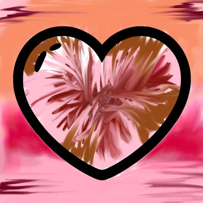 a blank heart