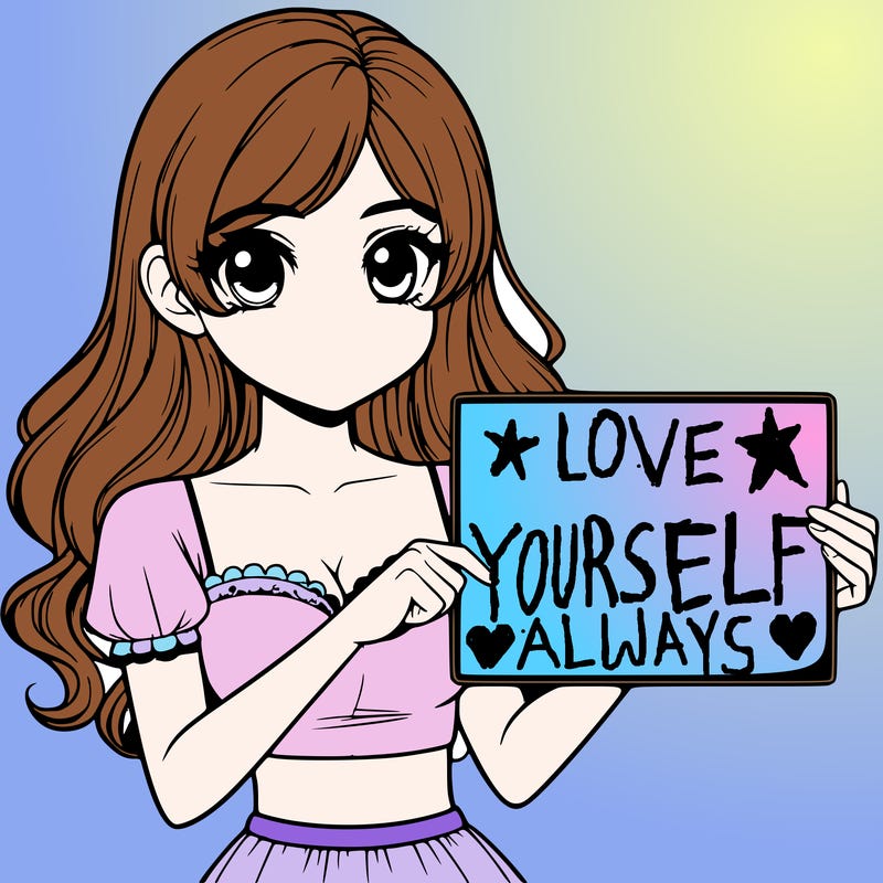 realistic pretty girl holding blank sign