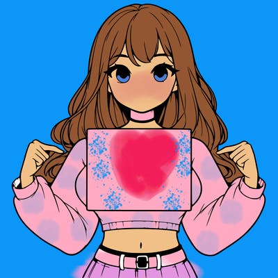 girl holding a blank sign in a long sleeve crop top