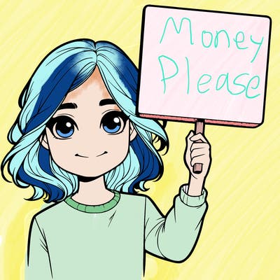 realistic girl holding up a sign