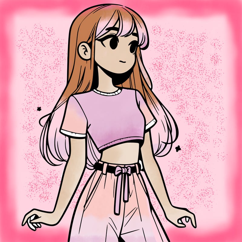 girl in a cute crop top