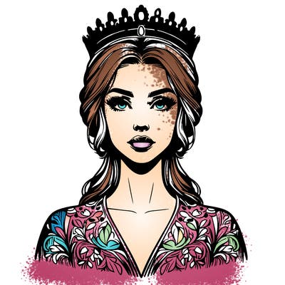 realistic beautiful queen