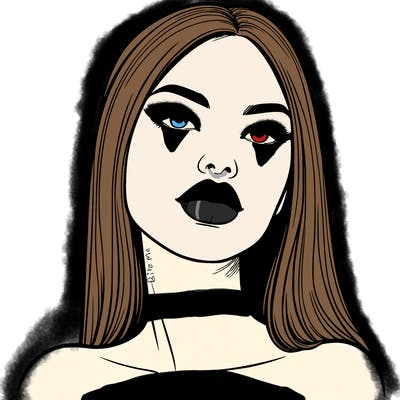 realistic woman with full lips