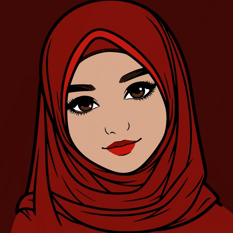 realistic girl with hijap