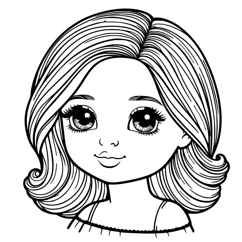 realistic doll drawings