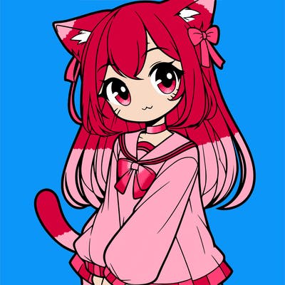 cat anime girl
