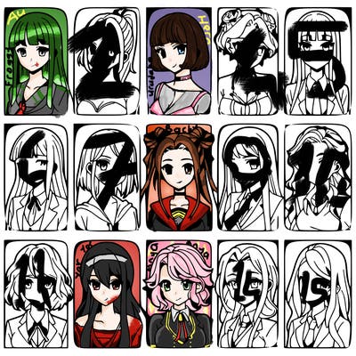 girls that look diffrent anime