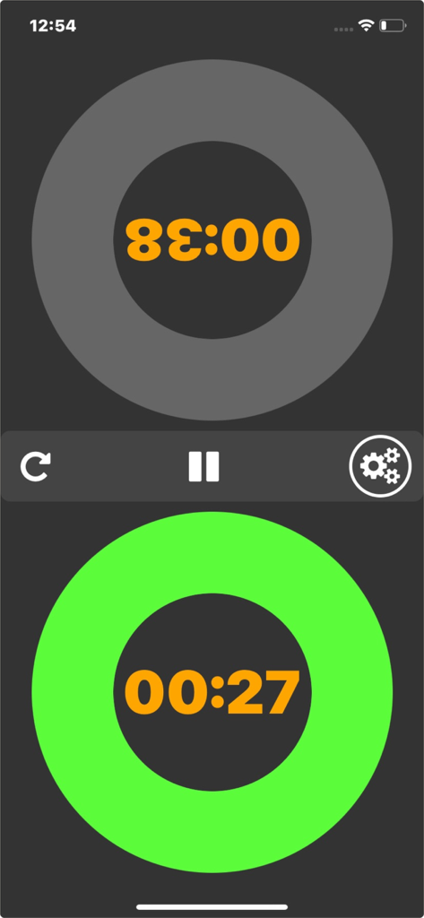 TTL PRO Timer App - Tisch-Dual-Timer-Oberfläche für Rummikub-Spieler