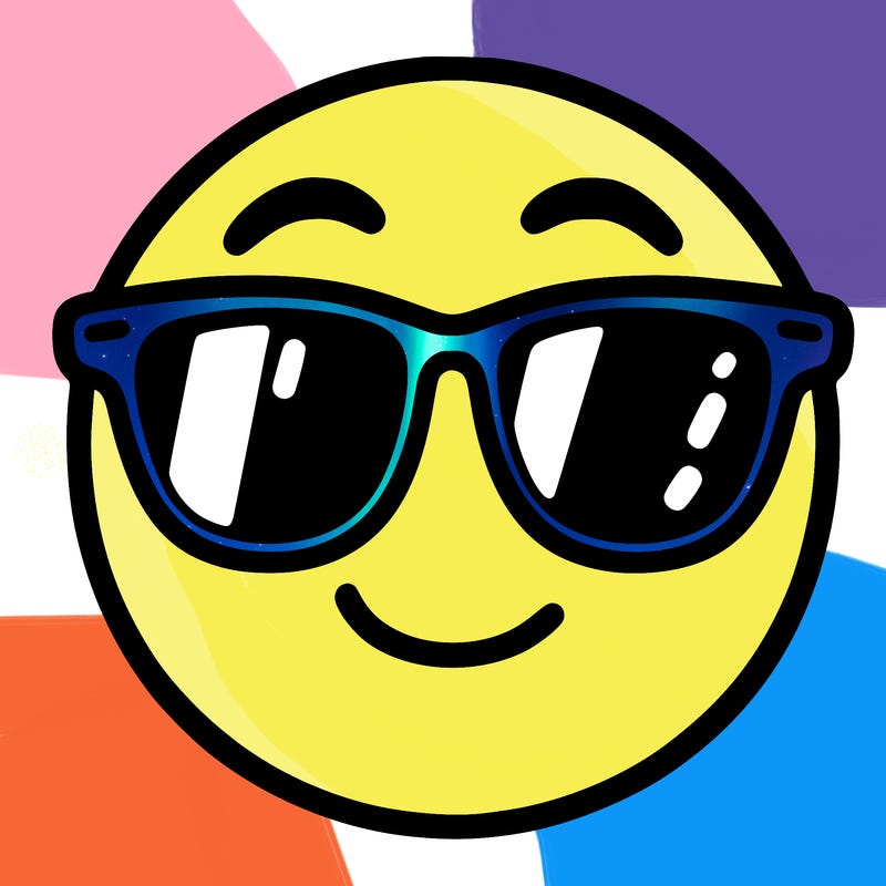 emoji with sunglasses