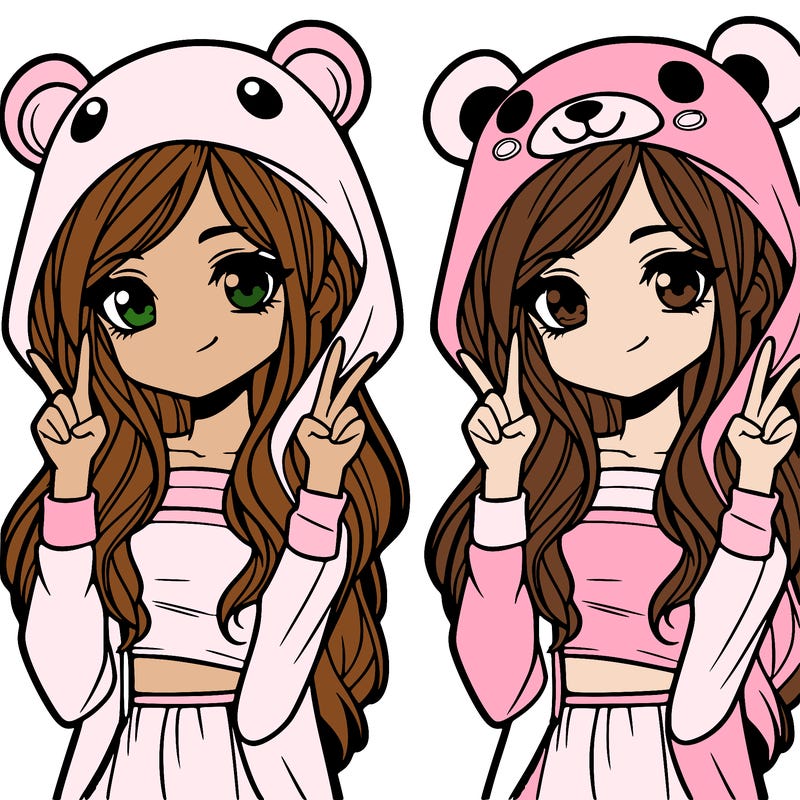 teen girl in animal costume