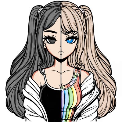 realistic girl split