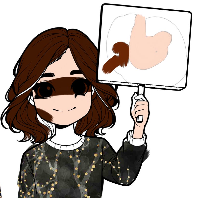 realistic girl holding up a sign