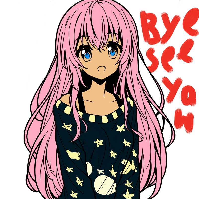 anime girl with long hair