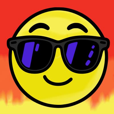 emoji with sunglasses