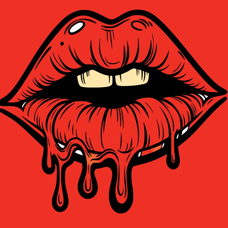 lips that look realistic and drip