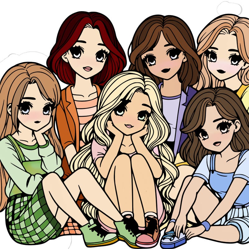 a realistic group of girls