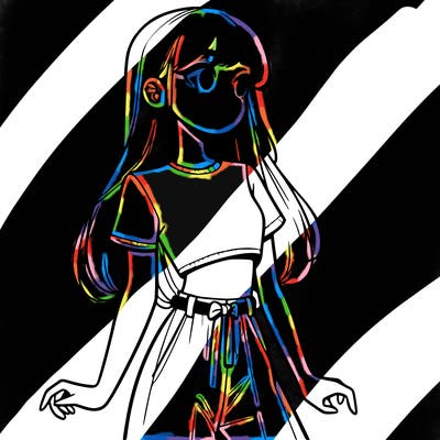 girl in a cute crop top