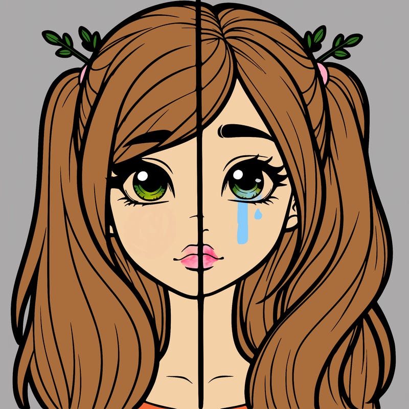 realistic girl split