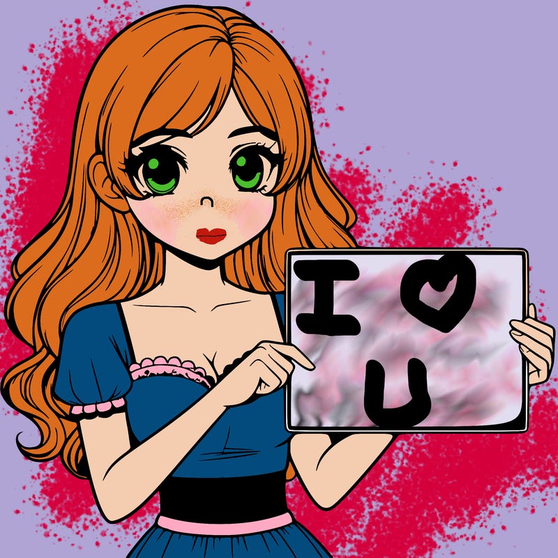 realistic pretty girl holding blank sign