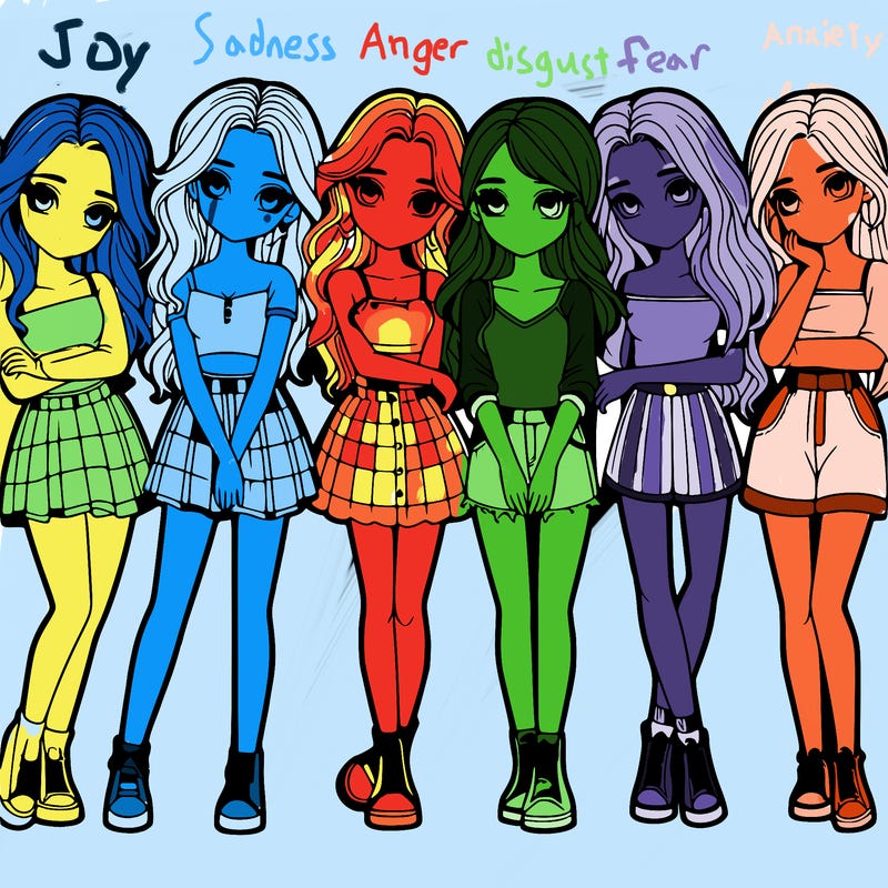 a group of girls realistic