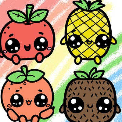 cute fruits