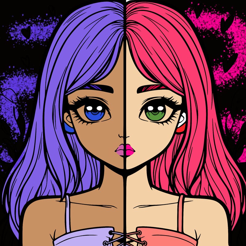 realistic girl split