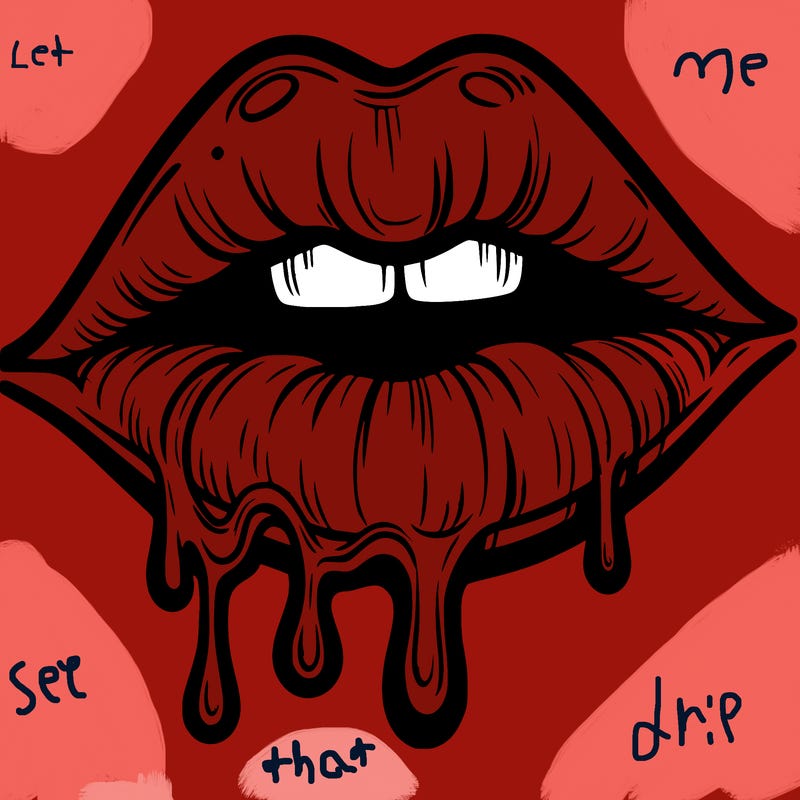 lips that look realistic and drip