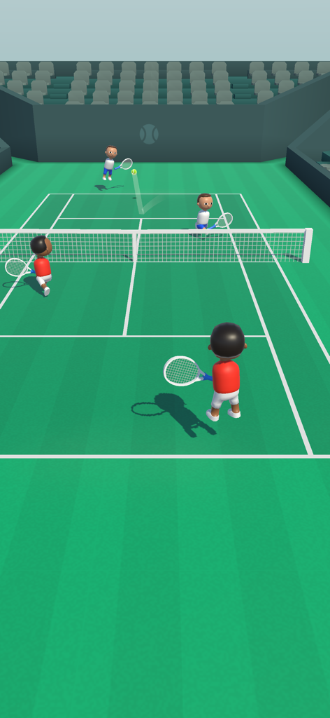 Twin Tennis - Gameplay de match de double Twin Tennis