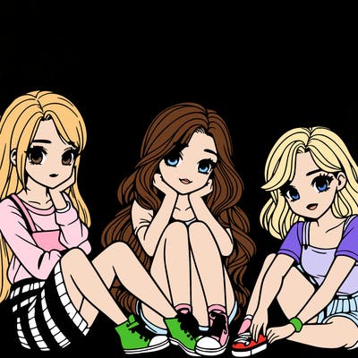 a realistic group of girls