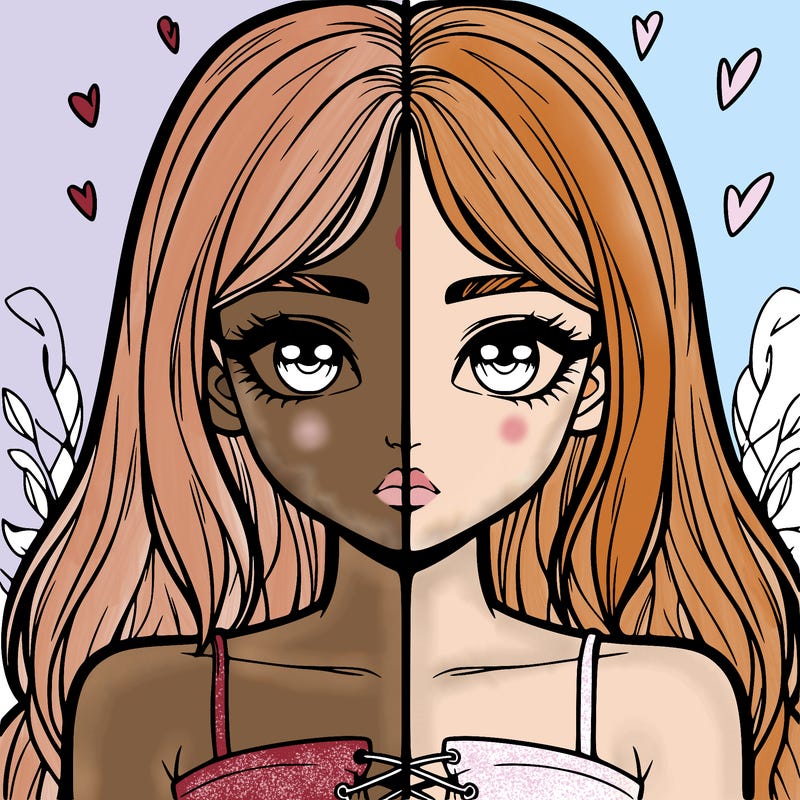 realistic girl split