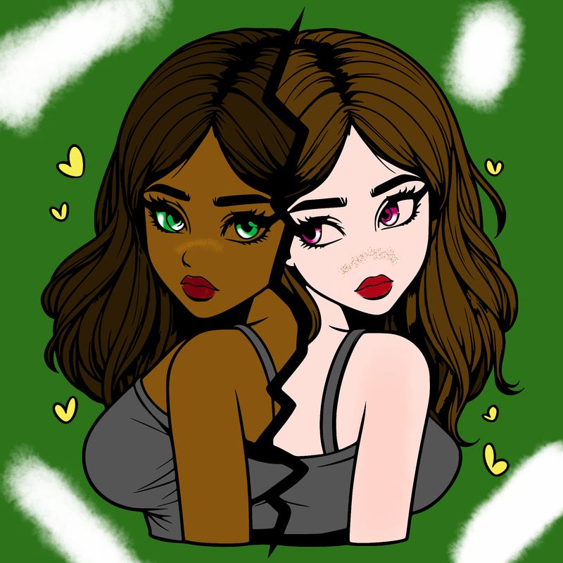 realistic girl split