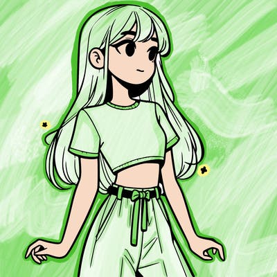 girl in a cute crop top