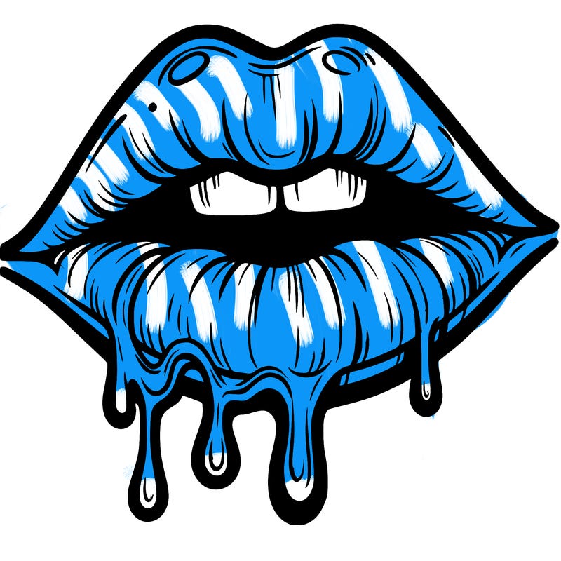 lips that look realistic and drip